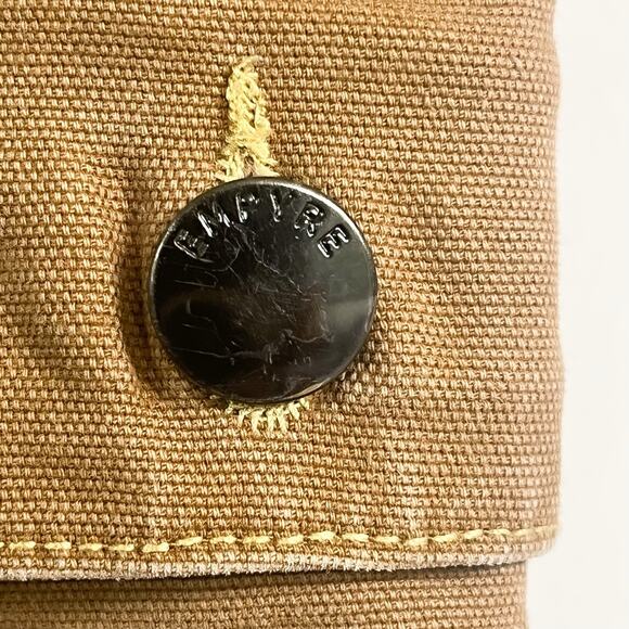 Empyre Womens Marlo Canvas Cargo Y2K Skater Pants - Bronze Brown, Jr. Size 13 - Picture 11 of 15